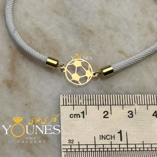 دستبند توپ فوتبال لیزری طلا